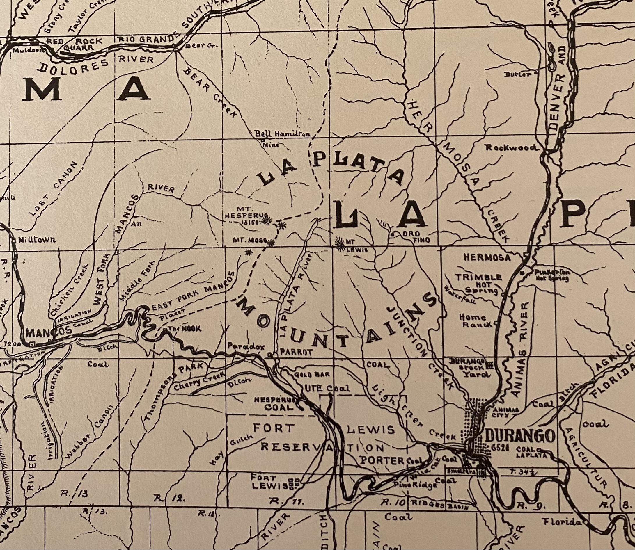 Closeup of La Plata District