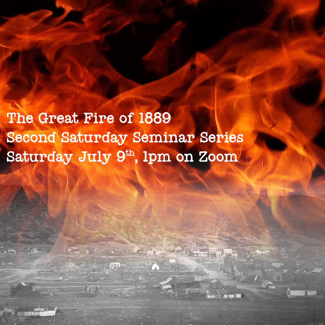 Image of flames over old photo of Durango