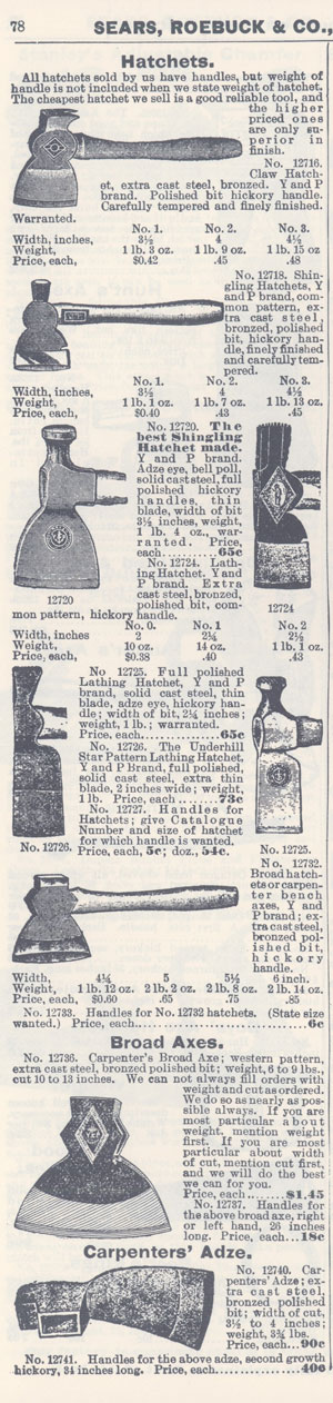Sears Catalog page