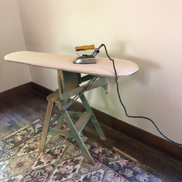 Ironing board and iron