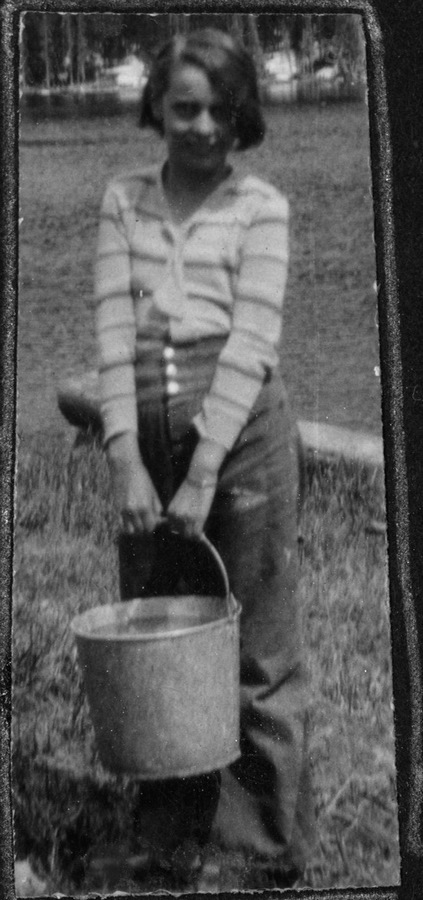Girl with bucket