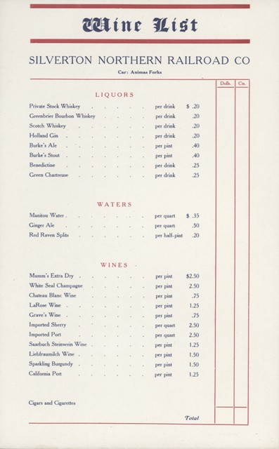 Wine List